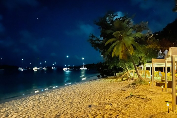 a person sitting at a beach